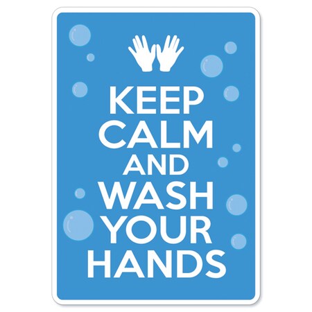 Signmission OSHA Notice, 12" Height, Peel And Stick Wall Graphic, 18" x 12", Keep Calm, Keep Calm OS-NS-RD-1218-25574